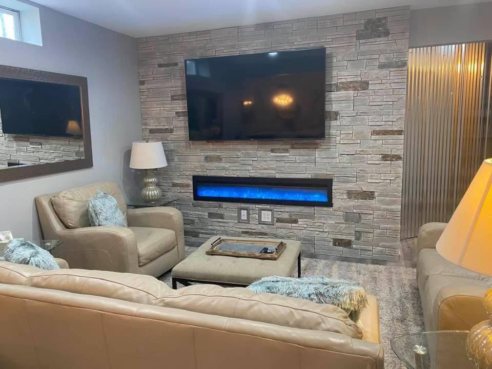 Living Room with Fireplace
